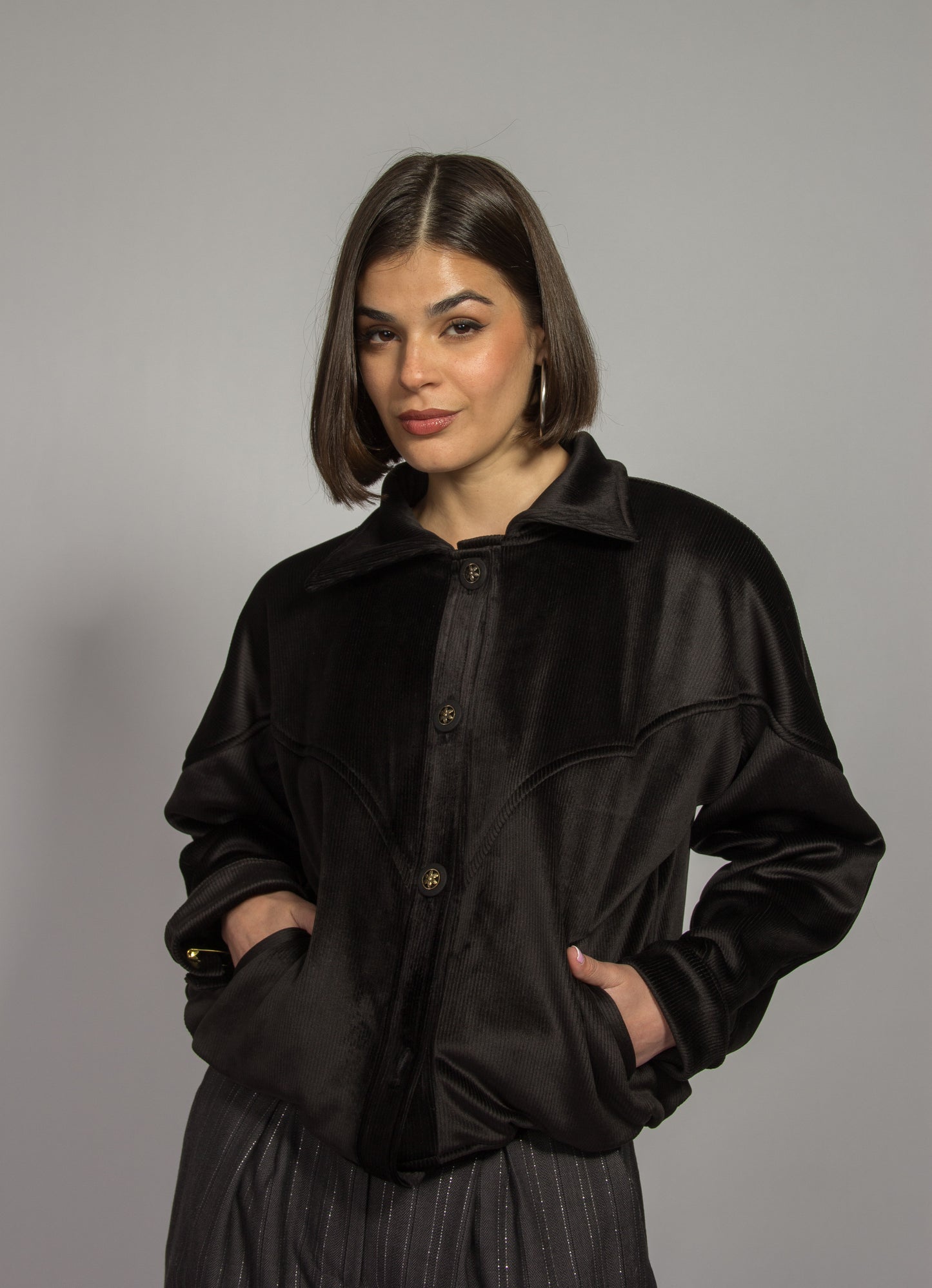 Chaqueta Moscú Negra
