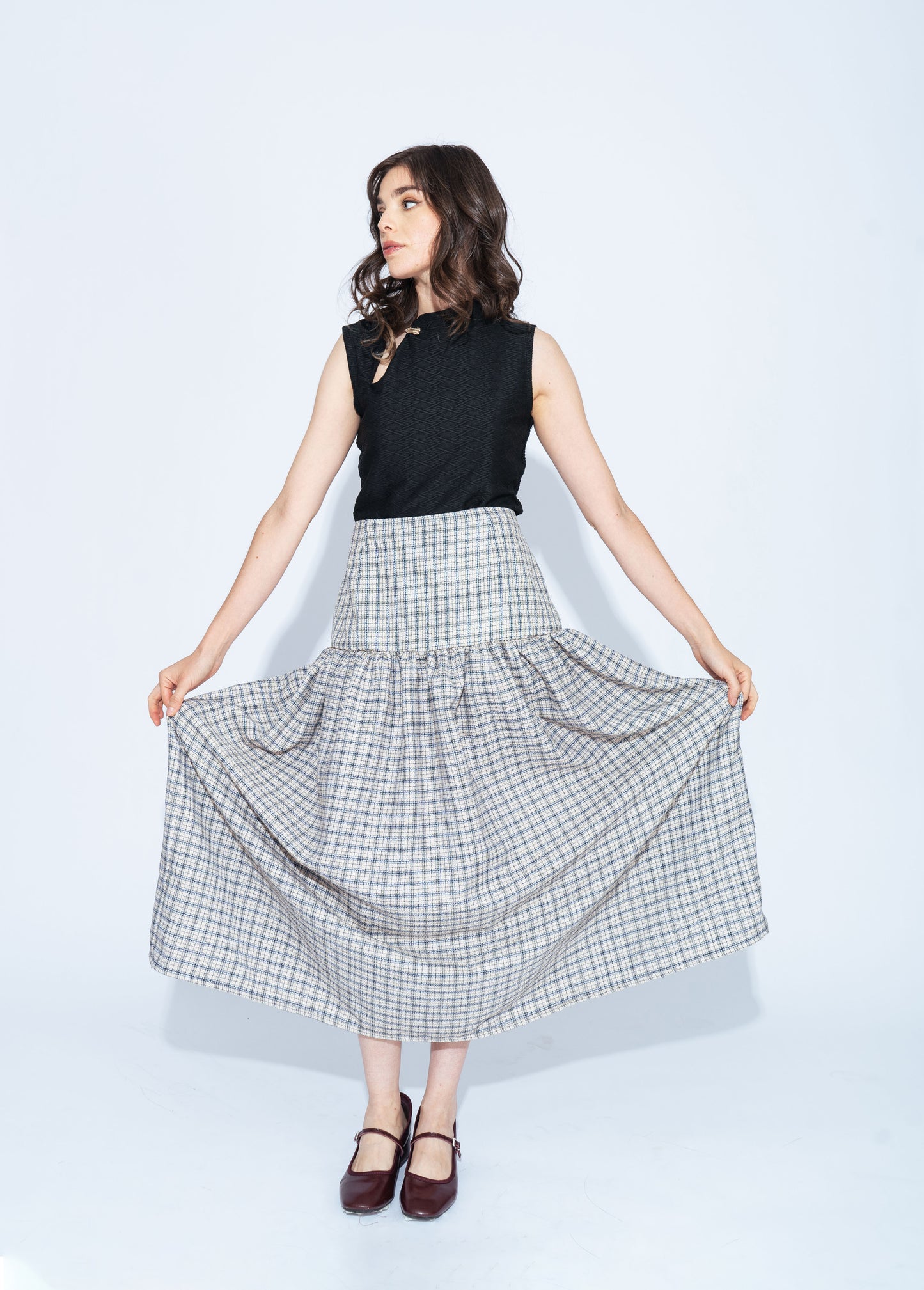 Falda Siracusa cuadros PRE VENTA