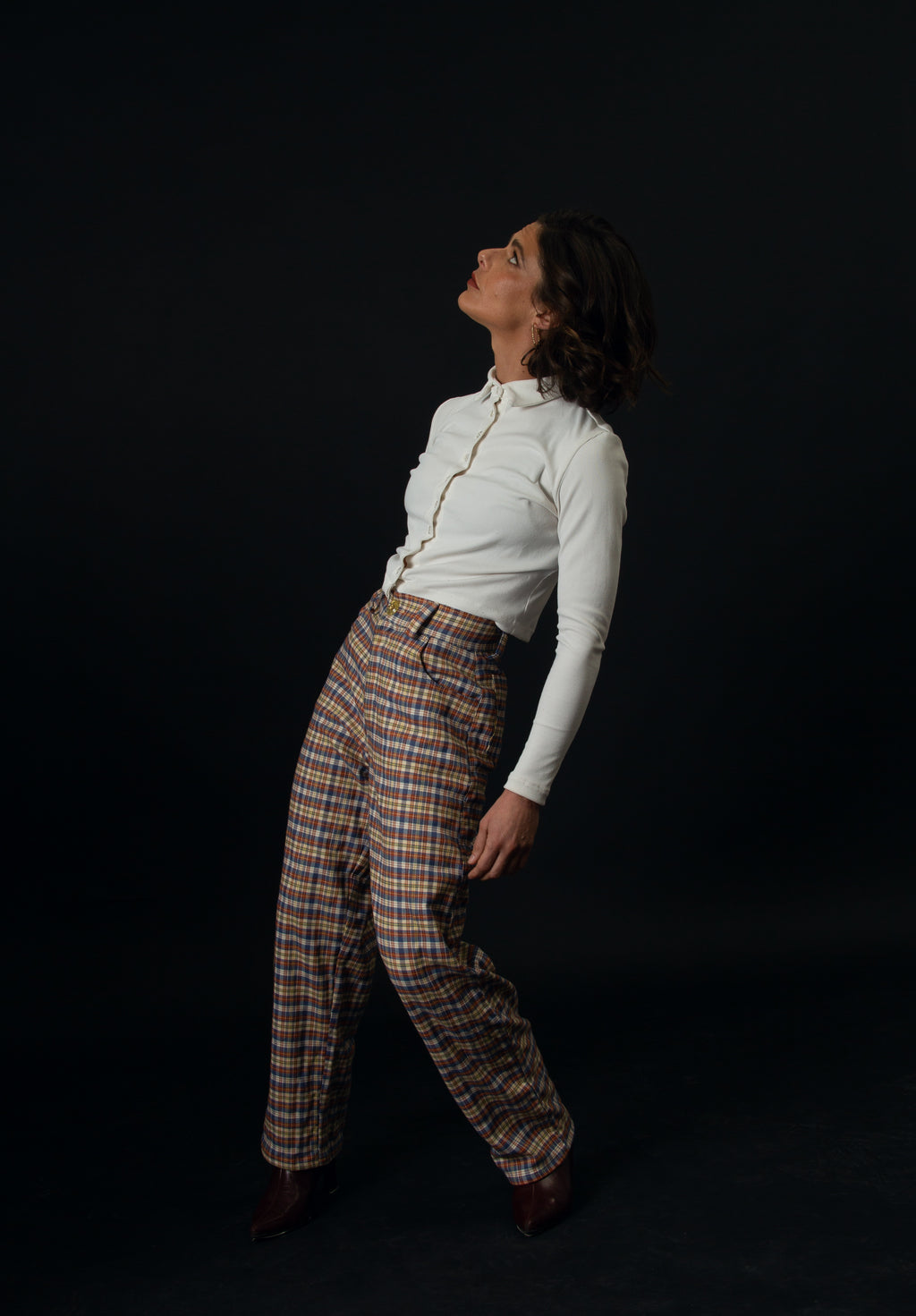 Pantalón Estocolmo escocés