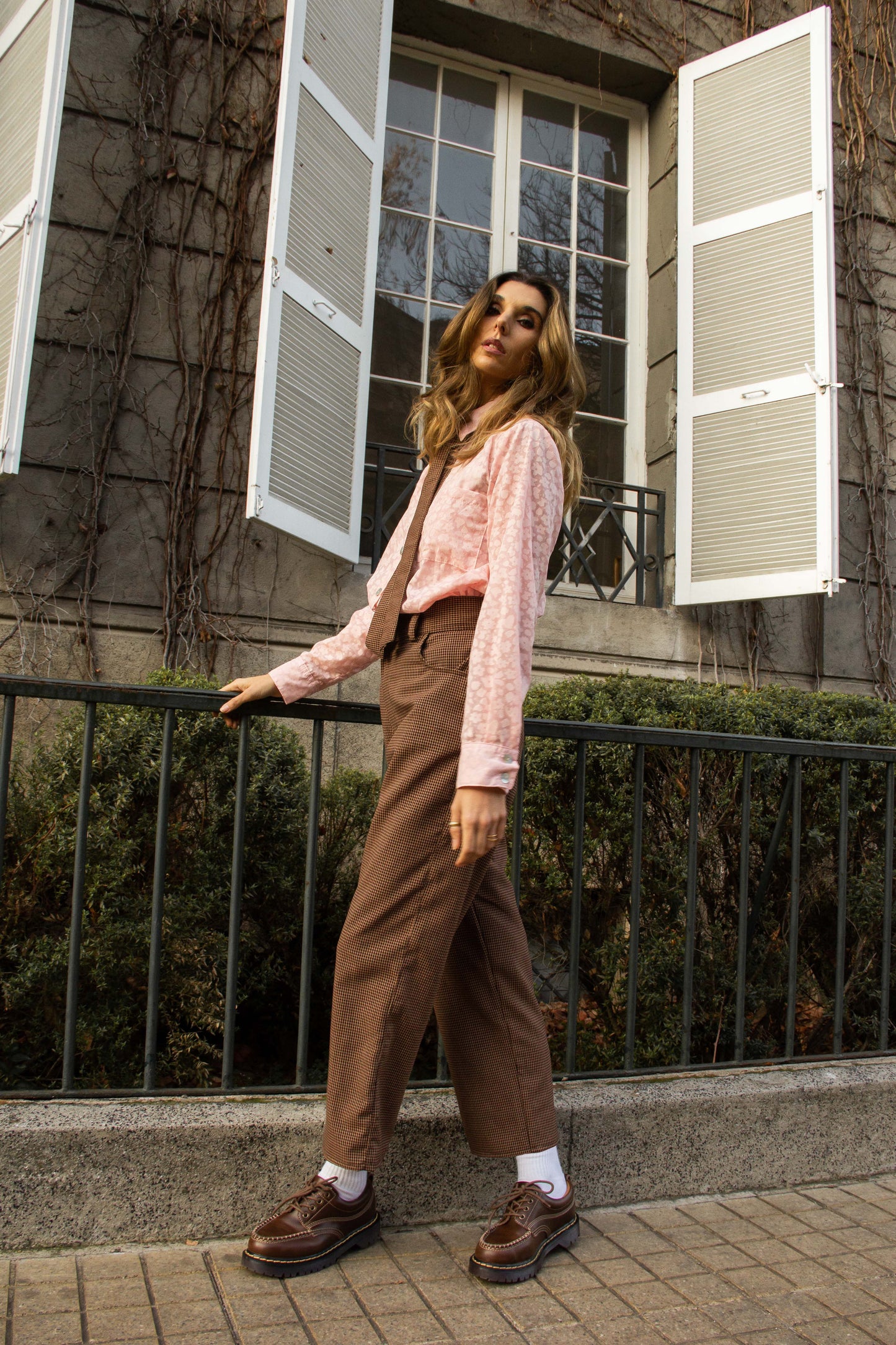 Pantalon Estocolmo Café cuadros