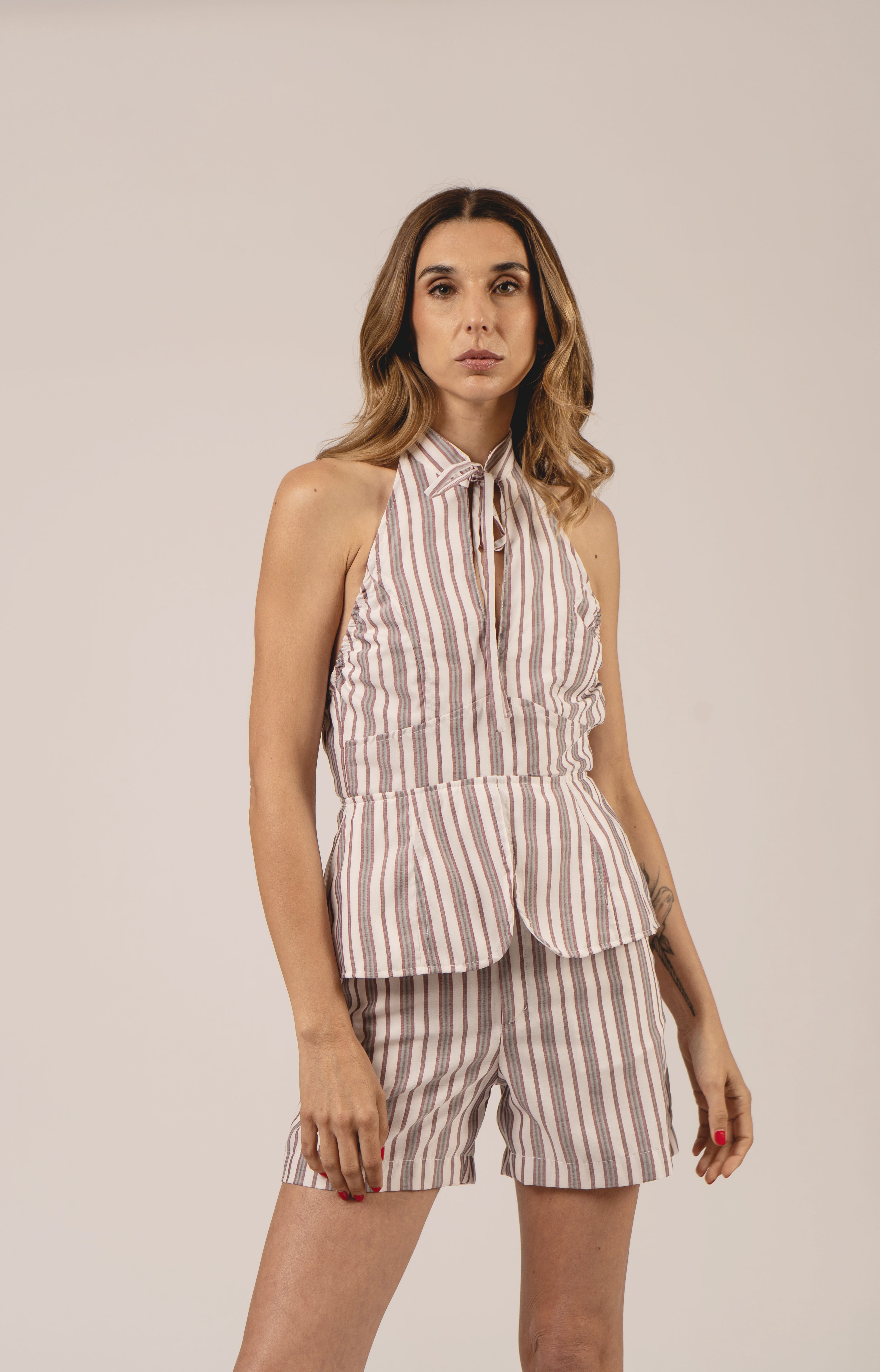 Short Palermo Rayas