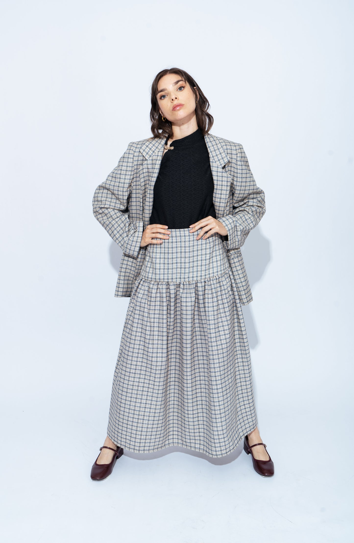 Falda Siracusa cuadros PRE VENTA