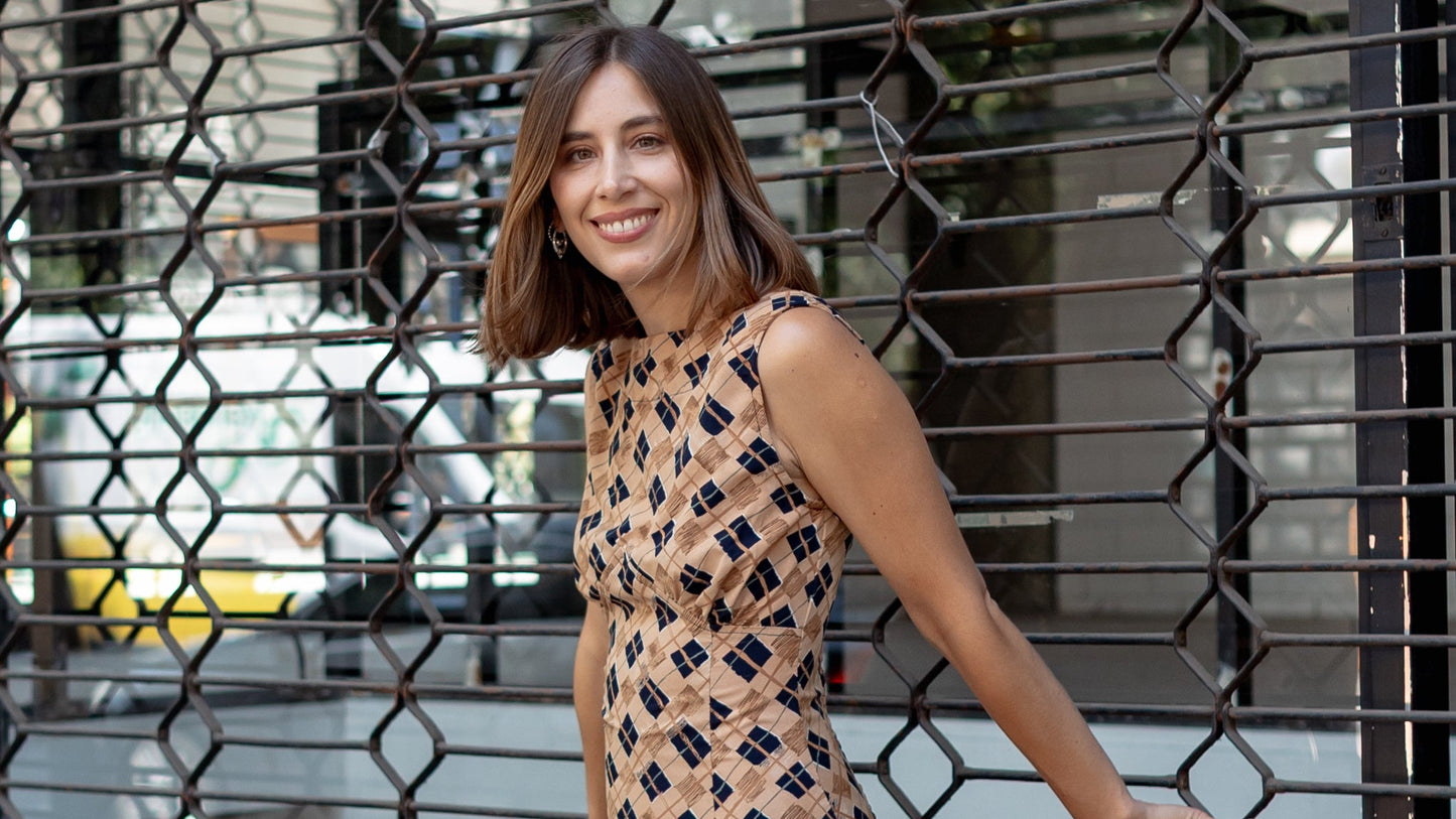 Vestido Itaca Rombos